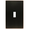 Halle Aged Bronze Cast - 1 Toggle Wallplate - Wallplate Warehouse 70TDB 070686001516 1 Toggle