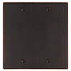 Halle Aged Bronze Cast - 2 Blank Wallplate - Wallplate Warehouse 70BBDB - B 070686020555 2 Blank