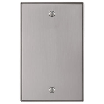 Halle Brushed Nickel Cast - 1 Blank Wallplate - Wallplate Warehouse 70BBN 070686001462 1 Blank