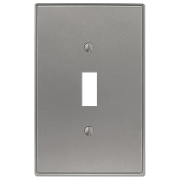 Halle Brushed Nickel Cast - 1 Toggle Wallplate - Wallplate Warehouse 70TBN 070686001301 1 Toggle