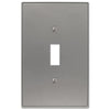 Halle Brushed Nickel Cast - 1 Toggle Wallplate - Wallplate Warehouse 70TBN 070686001301 1 Toggle