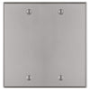 Halle Brushed Nickel Cast - 2 Blank Wallplate - Wallplate Warehouse 70BBBN - B 070686020531 2 Blank