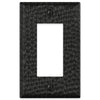 Hammered Matte Black Steel - 1 Rocker Wallplate - Wallplate Warehouse 156RMB - B 070686017708 1 Rocker