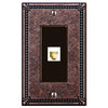 Imperial Bead Tumbled Aged Bronze Cast - 1 Phone Jack Wallplate - Wallplate Warehouse 74PHAZ 070686581360 Phone Jacks