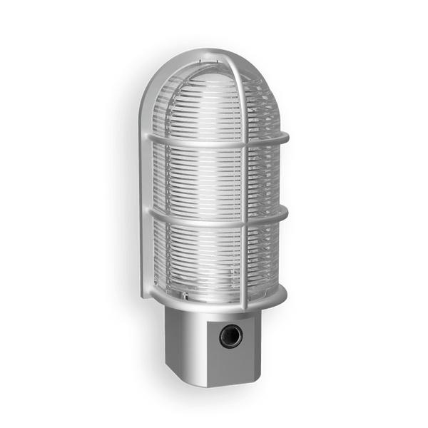 Industrial Cage LED Automatic Nickel Night Light - Wallplate Warehouse NL - CAGE - N 070686771532 Night Lights