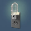 Industrial Cage LED Automatic Nickel Night Light - Wallplate Warehouse NL - CAGE - N 070686771532 Night Lights