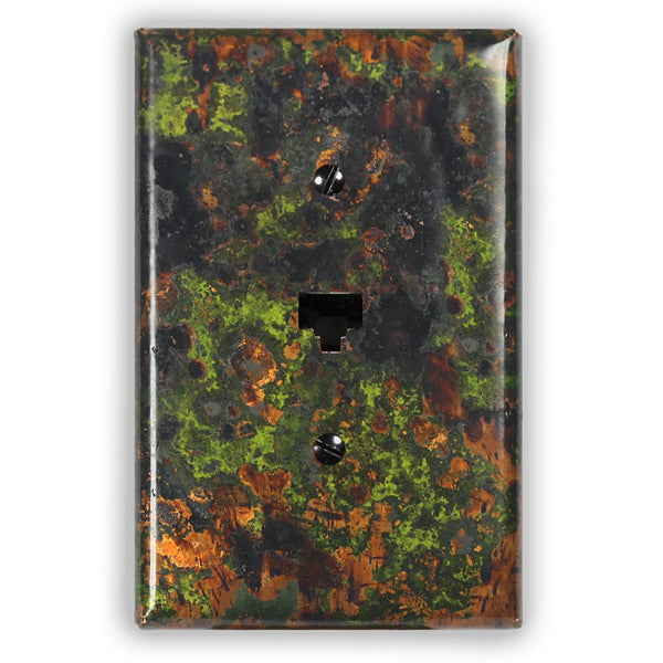Irish Moss Copper - 1 Data Jack Wallplate - Wallplate Warehouse IRMOCOP1DJ 819332023096