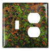 Irish Moss Copper - 1 Toggle / 1 Duplex Wallplate - Wallplate Warehouse IRMOCOP1T1D 819332022990 1 Toggle / 1 Duplex
