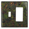 Irish Moss Copper - 1 Toggle / 1 Rocker Wallplate - Wallplate Warehouse IRMOCOP1T1R 819332022983 1 Toggle / 1 Rocker