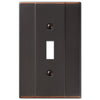 Italia Aged Bronze Steel - 1 Toggle Wallplate - Wallplate Warehouse 147TDB 070686570678 1 Toggle