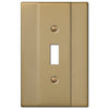 Italia Brushed Bronze Steel - 1 Toggle Wallplate - Wallplate Warehouse 147TBZ 070686570760 1 Toggle