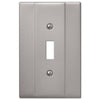 Italia Brushed Nickel Steel - 1 Toggle Wallplate - Wallplate Warehouse 147TBN 070686570586 1 Toggle