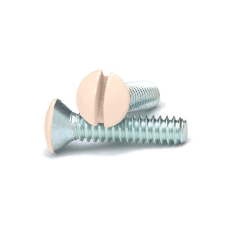 Ivory 3/4 Inch Wallplate Screws - 10 Pack - Wallplate Warehouse PSIV 070686393796 Screws