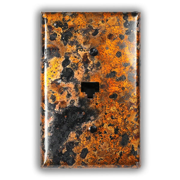 Leopard Copper - 1 Data Jack Wallplate - Wallplate Warehouse LEOPCOP1DJ 819332023331