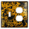 Leopard Copper - 1 Toggle / 1 Duplex Wallplate - Wallplate Warehouse LEOPCOP1T1D 819332023232 1 Toggle / 1 Duplex