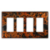 Leopard Copper - 4 Rocker Wallplate - Wallplate Warehouse LEOPCOP4R 819332023201 4 Rocker