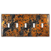 Leopard Copper - 5 Toggle Wallplate - Wallplate Warehouse LEOPCOP5T 819332023164 5 Toggle