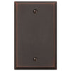 Manhattan Aged Bronze Cast - 1 Blank Wallplate - Wallplate Warehouse 68BDB 070686559154 1 Blank