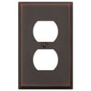 Manhattan Aged Bronze Cast - 1 Duplex Wallplate - Wallplate Warehouse 68DDB 070686565230 1 Duplex