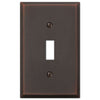 Manhattan Aged Bronze Cast - 1 Toggle Wallplate - Wallplate Warehouse 68TDB 070686565223 1 Toggle