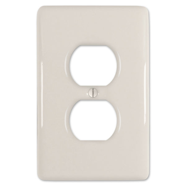 Metro Biscuit Ceramic - 1 Duplex Wallplate - Wallplate Warehouse 3000DBT 070686006504 1 Duplex