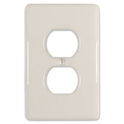 Metro Biscuit Ceramic - 1 Duplex Wallplate - Wallplate Warehouse 3000DBT 070686006504 1 Duplex