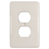 Metro Biscuit Ceramic - 1 Duplex Wallplate - Wallplate Warehouse 3000DBT 070686006504 1 Duplex