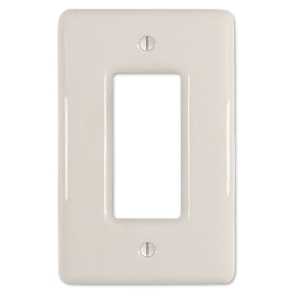 Metro Biscuit Ceramic - 1 Rocker Wallplate - Wallplate Warehouse 3000RBT 070686006511 1 Rocker