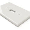 Metro Biscuit Ceramic - 1 Toggle Wallplate - Wallplate Warehouse 3000TBT 070686006474 1 Toggle