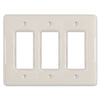 Metro Biscuit Ceramic - 3 Rocker Wallplate - Wallplate Warehouse 3000RRRBT 070686006535 3 Rocker
