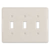 Metro Biscuit Ceramic - 3 Toggle Wallplate - Wallplate Warehouse 3000TTTBT 070686006498 3 Toggle