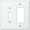 Mint Acrylic - 1 Toggle / 1 Rocker Wallplate - Wallplate Warehouse 67TRW 070686575536 1 Toggle / 1 Rocker