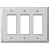 Mirror Acrylic - 3 Rocker Wallplate - Wallplate Warehouse 66RRR 070686575437 3 Rocker