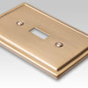 Moderne Brushed Bronze Steel - 3 Rocker Wallplate - Wallplate Warehouse 148RRRBZ 070686587195 3 Rocker