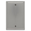 Moderne Brushed Nickel Steel - 1 Blank Wallplate - Wallplate Warehouse 148BBN 070686587089 1 Blank
