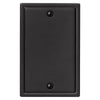 Moderne Matte Black Steel - 1 Blank Wallplate - Wallplate Warehouse 148BMB 070686008669 1 Blank