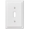 Moderne White Steel - 1 Toggle Wallplate - Wallplate Warehouse 148TW 070686562574 1 Toggle