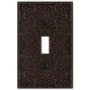 Momfort Aged Bronze Cast - 1 Toggle Wallplate - Wallplate Warehouse 73TDB 070686585894 1 Toggle