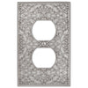 Momfort Satin Nickel Cast - 1 Duplex Wallplate - Wallplate Warehouse 73DN 070686585245 1 Duplex