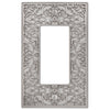 Momfort Satin Nickel Cast - 1 Rocker Wallplate - Wallplate Warehouse 73RN 070686585252 1 Rocker