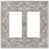 Momfort Satin Nickel Cast - 2 Rocker Wallplate - Wallplate Warehouse 73RRN 070686585788 2 Rocker