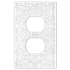 Momfort White Cast - 1 Duplex Wallplate