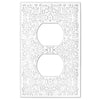 Momfort White Cast - 1 Duplex Wallplate - Wallplate Warehouse 73DW 070686585825 1 Duplex