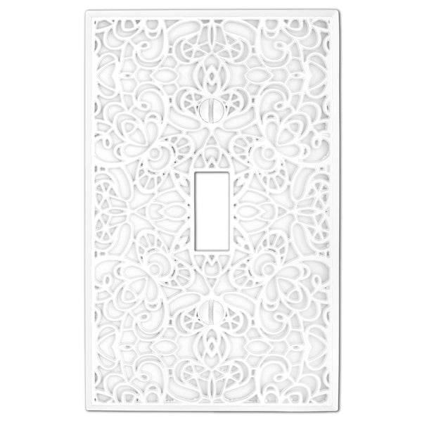 Momfort White Cast - 1 Toggle Wallplate - Wallplate Warehouse 73TW 070686585818 1 Toggle