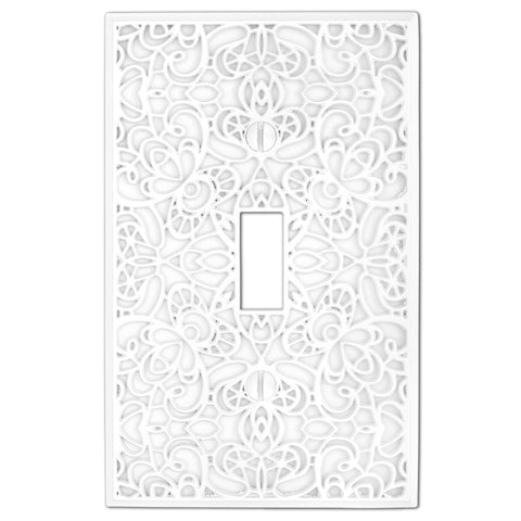 Momfort White Cast - 1 Toggle Wallplate - Wallplate Warehouse 73TW 070686585818 1 Toggle