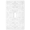 Momfort White Cast - 1 Toggle Wallplate - Wallplate Warehouse 73TW 070686585818 1 Toggle