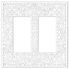 Momfort White Cast - 2 Rocker Wallplate - Wallplate Warehouse 73RRW 070686585856 2 Rocker
