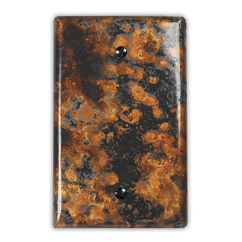 Mottled Copper - 1 Blank Wallplate - Wallplate Warehouse MOTTCOP1B 819332023539 1 Blank