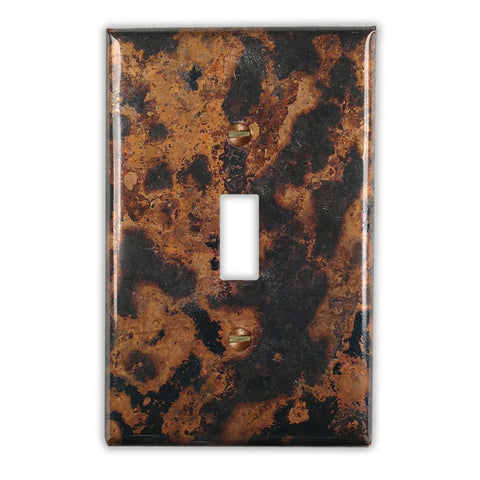 Mottled Copper - 1 Toggle Wallplate - Wallplate Warehouse MOTTCOP1T 819332023362 1 Toggle