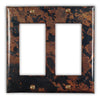 Mottled Copper - 2 Rocker Wallplate - Wallplate Warehouse MOTTCOP2R 819332023423 2 Rocker